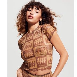 Inamorata Bambi mesh baby tee